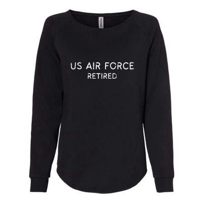 Air Force Retired Retirement Gift Womens California Wash Sweatshirt