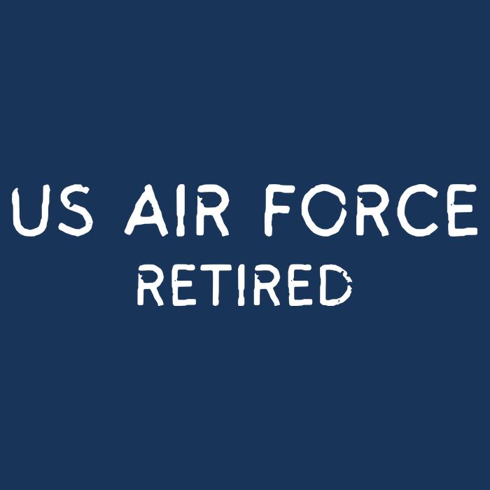 Air Force Retired Retirement Gift Drawstring Bag