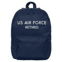 Air Force Retired Retirement Gift 16 in Basic Backpack