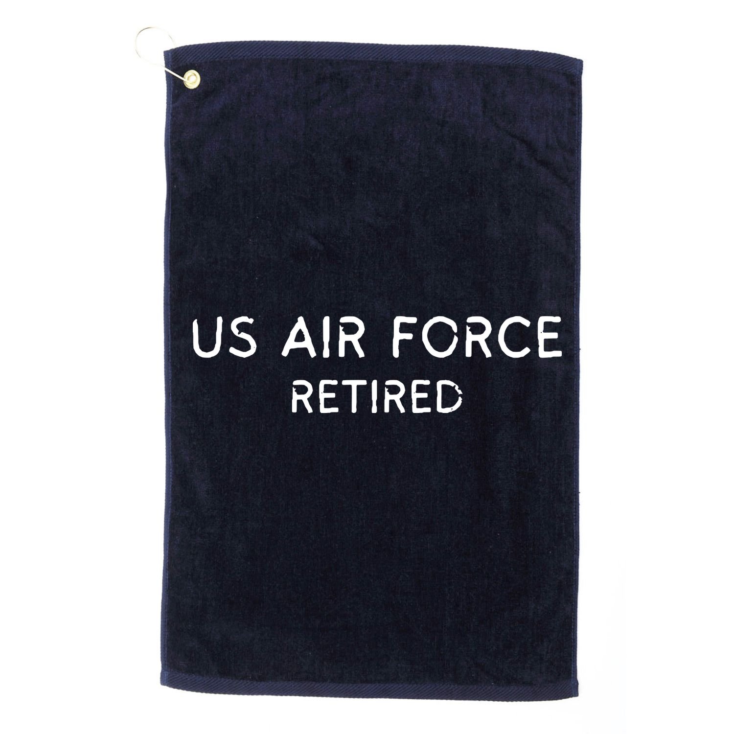 Air Force Retired Retirement Gift Golf Towel