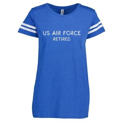 Air Force Retired Retirement Gift Enza Ladies Jersey Football T-Shirt