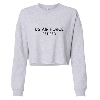 Air Force Retired Retirement Gift Cropped Pullover Crew