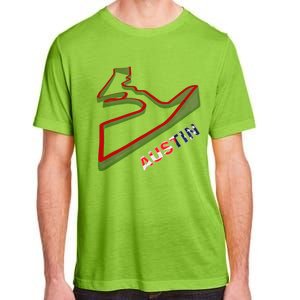 Austin Formula Racing Track Circuit Map For Fans Adult ChromaSoft Performance T-Shirt