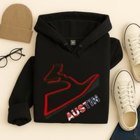 Austin Formula Racing Track Circuit Map For Fans Hoodie