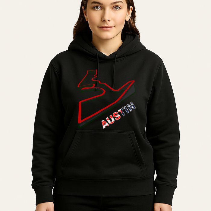 Austin Formula Racing Track Circuit Map For Fans Hoodie