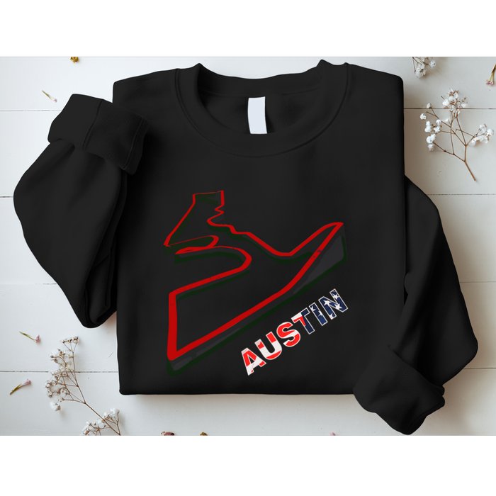 Austin Formula Racing Track Circuit Map For Fans Sweatshirt