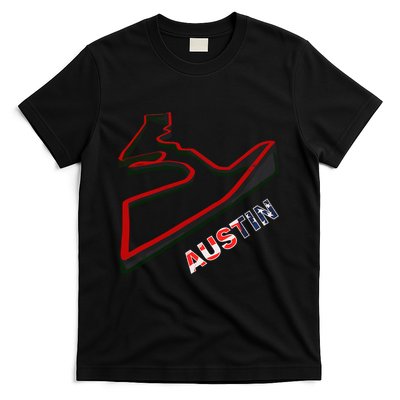 Austin Formula Racing Track Circuit Map For Fans T-Shirt