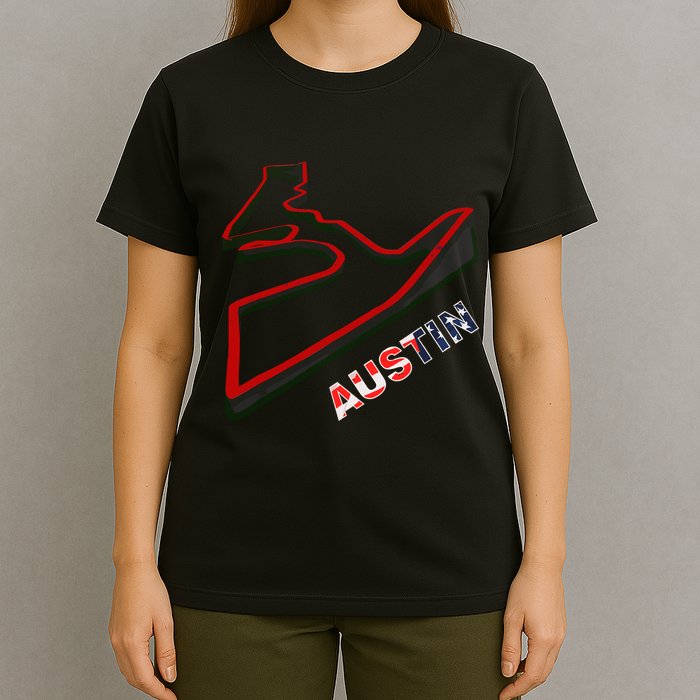 Austin Formula Racing Track Circuit Map For Fans T-Shirt