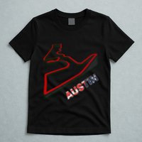Austin Formula Racing Track Circuit Map For Fans T-Shirt