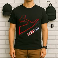 Austin Formula Racing Track Circuit Map For Fans T-Shirt