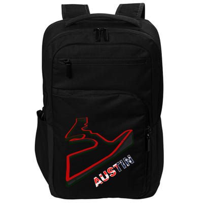 Austin Formula Racing Track Circuit Map For Fans Impact Tech Backpack