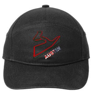 Austin Formula Racing Track Circuit Map For Fans 7-Panel Snapback Hat