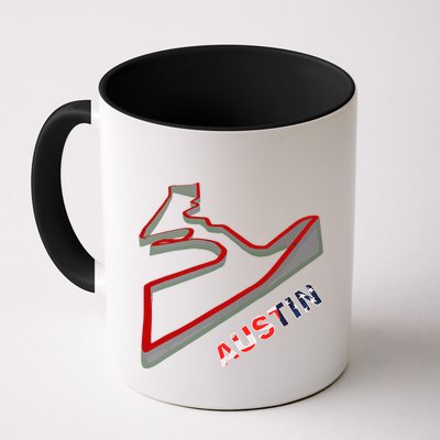 Austin Formula Racing Track Circuit Map For Fans Mug