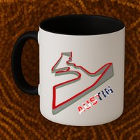 Austin Formula Racing Track Circuit Map For Fans Mug