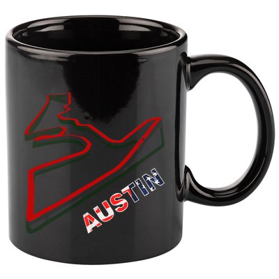 Austin Formula Racing Track Circuit Map For Fans 11oz C Handle Ceramic Mug