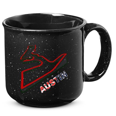 Austin Formula Racing Track Circuit Map For Fans 15oz Campfire Ceramic Mug
