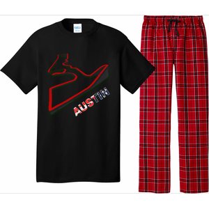 Austin Formula Racing Track Circuit Map For Fans Pajama Set