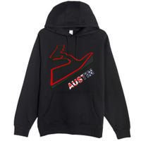Austin Formula Racing Track Circuit Map For Fans Premium Pullover Hoodie