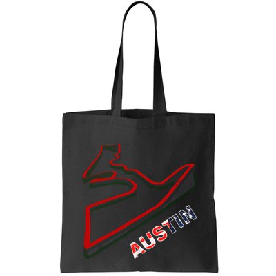 Austin Formula Racing Track Circuit Map For Fans Bag