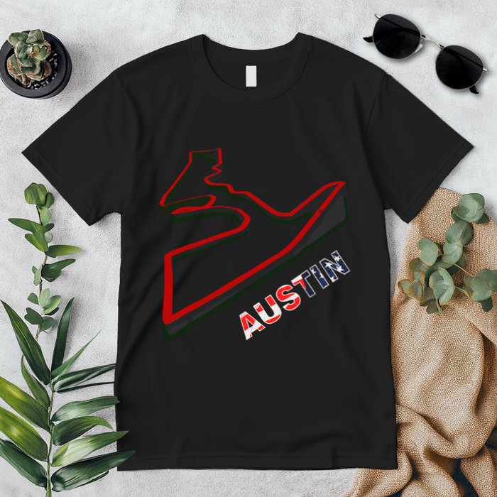Austin Formula Racing Track Circuit Map For Fans Premium T-Shirt