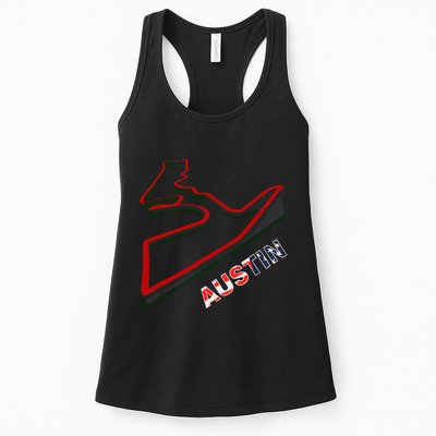 Austin Formula Racing Track Circuit Map For Fans Womens Tank Top