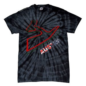 Austin Formula Racing Track Circuit Map For Fans Tie-Dye T-Shirt