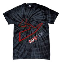 Austin Formula Racing Track Circuit Map For Fans Tie-Dye T-Shirt