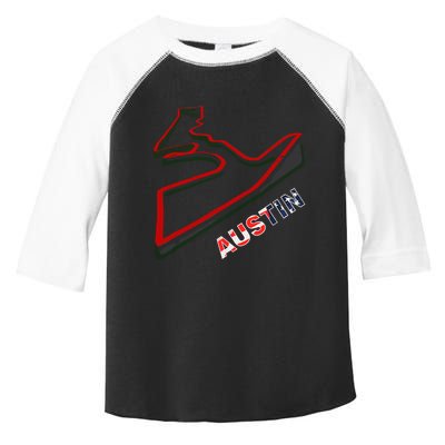 Austin Formula Racing Track Circuit Map For Fans Toddler Fine Jersey T-Shirt