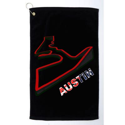 Austin Formula Racing Track Circuit Map For Fans Golf Towel