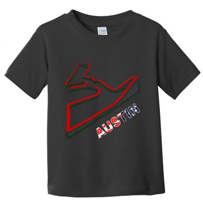 Austin Formula Racing Track Circuit Map For Fans Toddler T-Shirt