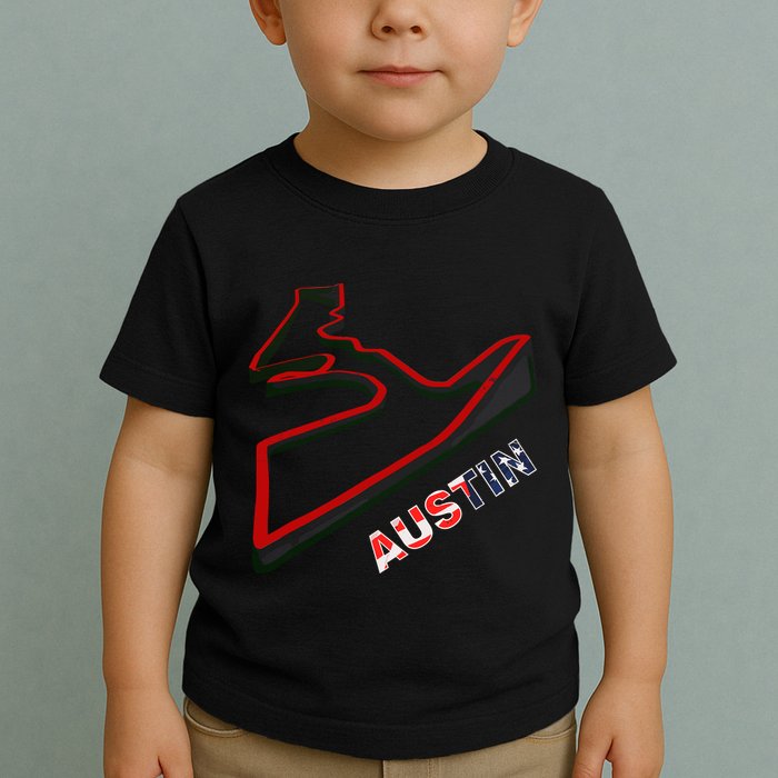 Austin Formula Racing Track Circuit Map For Fans Toddler T-Shirt