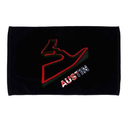 Austin Formula Racing Track Circuit Map For Fans Microfiber Hand Towel