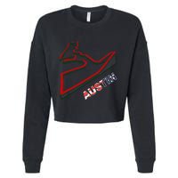 Austin Formula Racing Track Circuit Map For Fans Cropped Pullover Crew