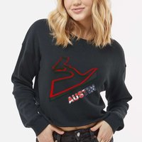 Austin Formula Racing Track Circuit Map For Fans Cropped Pullover Crew