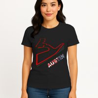 Austin Formula Racing Track Circuit Map For Fans Womens T-Shirt