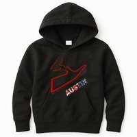 Austin Formula Racing Track Circuit Map For Fans Kids Hoodie