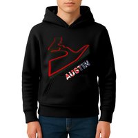 Austin Formula Racing Track Circuit Map For Fans Kids Hoodie