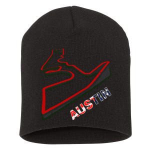 Austin Formula Racing Track Circuit Map For Fans Short Acrylic Beanie