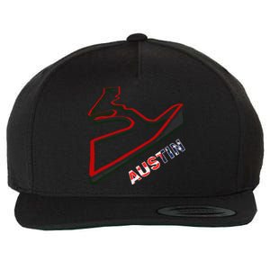 Austin Formula Racing Track Circuit Map For Fans Wool Snapback Cap