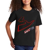 Austin Formula Racing Track Circuit Map For Fans Kids T-Shirt