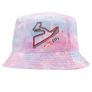 Austin Formula Racing Track Circuit Map For Fans Tie-Dyed Bucket Hat