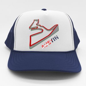 Austin Formula Racing Track Circuit Map For Fans Trucker Hat