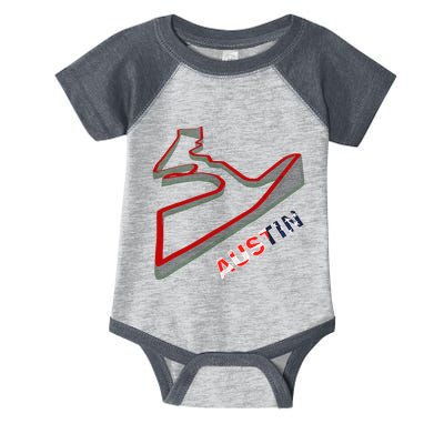 Austin Formula Racing Track Circuit Map For Fans Infant Baby Jersey Bodysuit