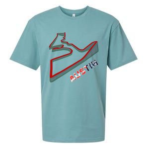 Austin Formula Racing Track Circuit Map For Fans Sueded Cloud Jersey T-Shirt