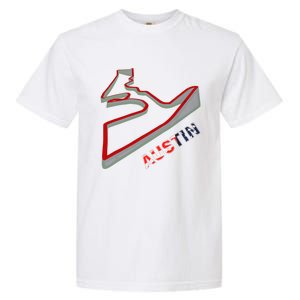 Austin Formula Racing Track Circuit Map For Fans Garment-Dyed Heavyweight T-Shirt