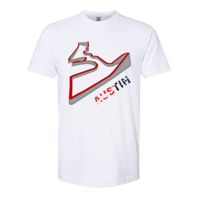 Austin Formula Racing Track Circuit Map For Fans Softstyle® CVC T-Shirt