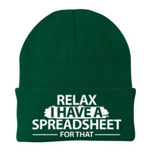 Accountant Funny Relax Spreadsheet Accounting Gift Knit Cap Winter Beanie