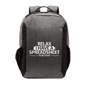 Accountant Funny Relax Spreadsheet Accounting Gift Vector Backpack