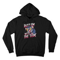 Autism Funny Rizz Em With The Tism Meme Autistic Racoon Hoodie