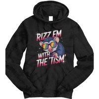 Autism Funny Rizz Em With The Tism Meme Autistic Racoon Tie Dye Hoodie